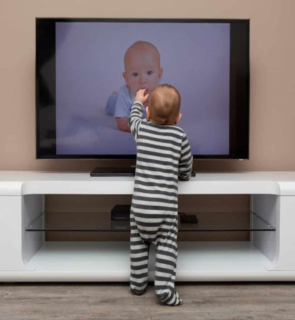 Baby Proofing: Hang your TV on the wall, or strap it to the entertainment centre