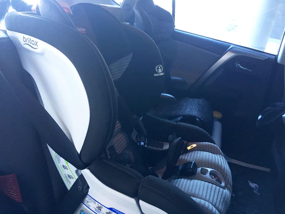 Britax Marathon ClickTight review installed in car