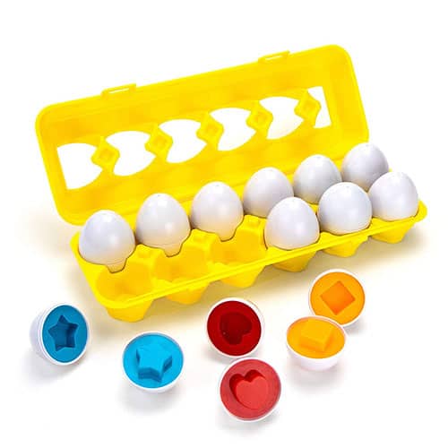 Color and shape egg puzzle