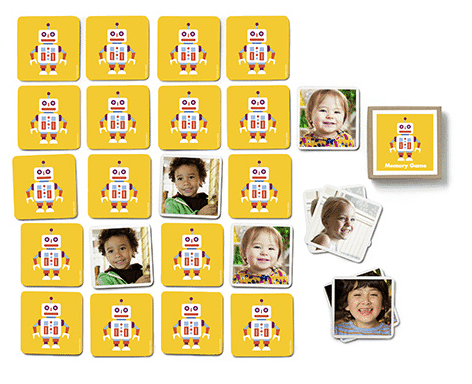 Looking for baby gift ideas? This custom memory game would make a great gift for a baby girl or baby boy