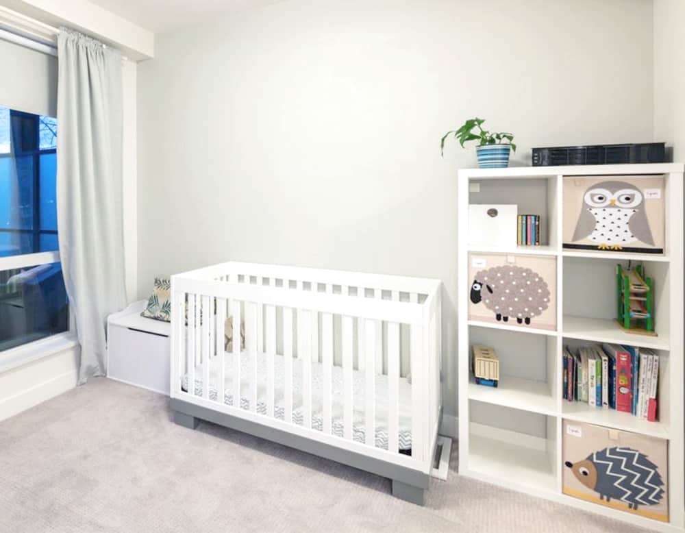 main bedroom converted to a nursery