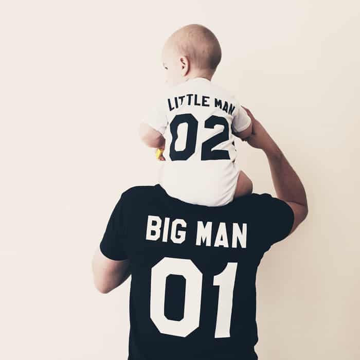 little man and big man father son set