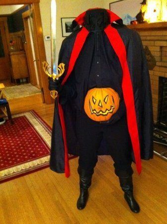 pregnant headless horseman pumpkin costume