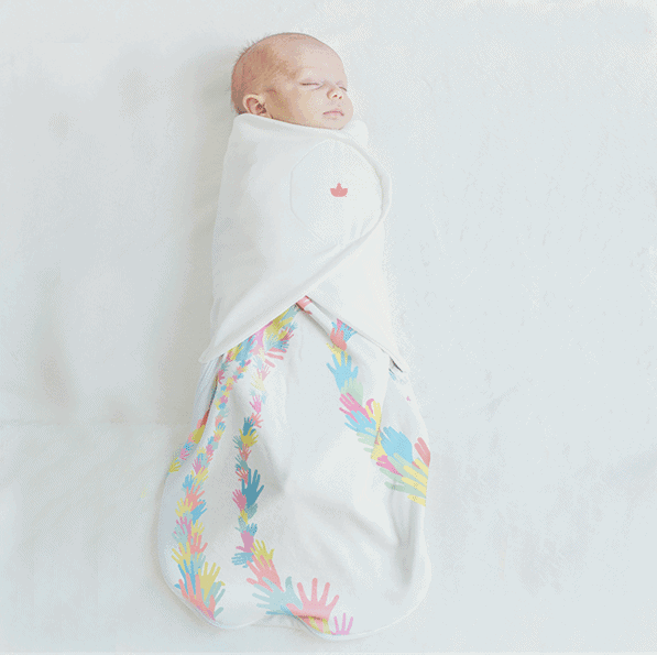 the little lotus swaddle is a baby gift that gives back to charity