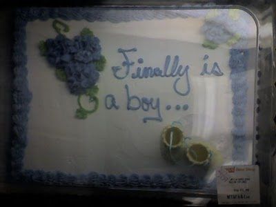finally is a boy cake