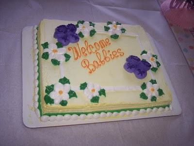 welcome babbies cake