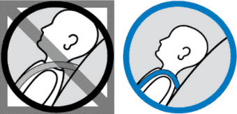 Rear Facing – at or below child’s shoulder – Orbit Baby