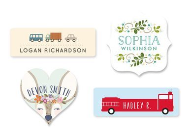 Gift ideas for newborn: custom name labels