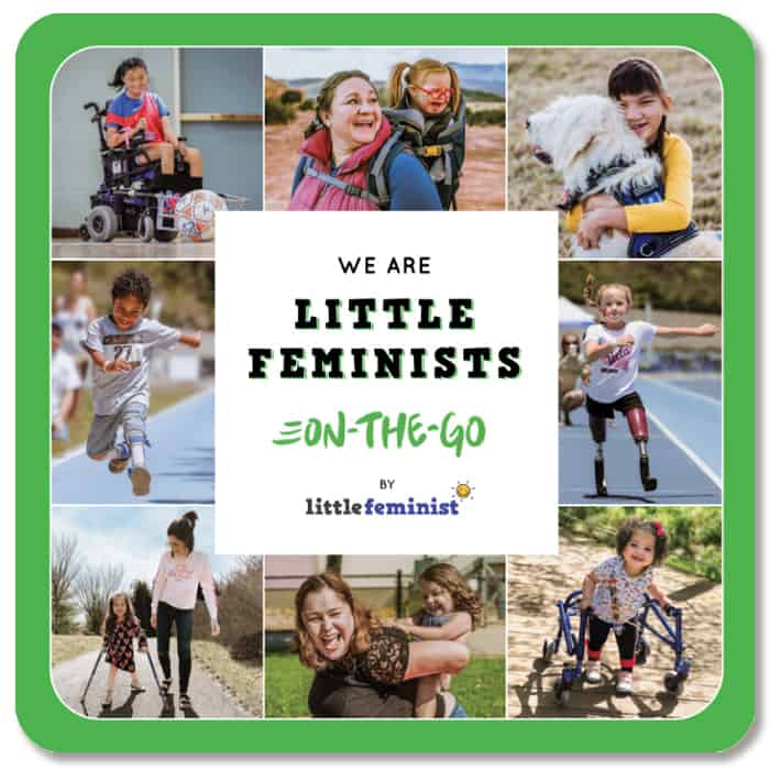 Cover of We Are Little Feminists On the Go as example of diverse books for building baby's first library