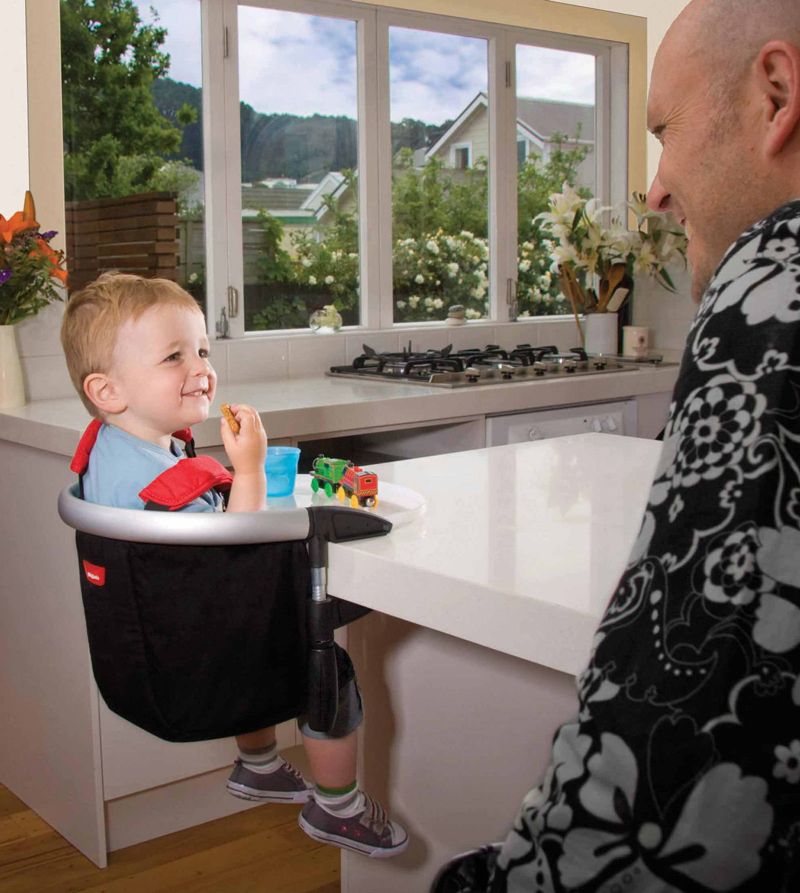things to keep at grandma's house - toddler sitting in high chair