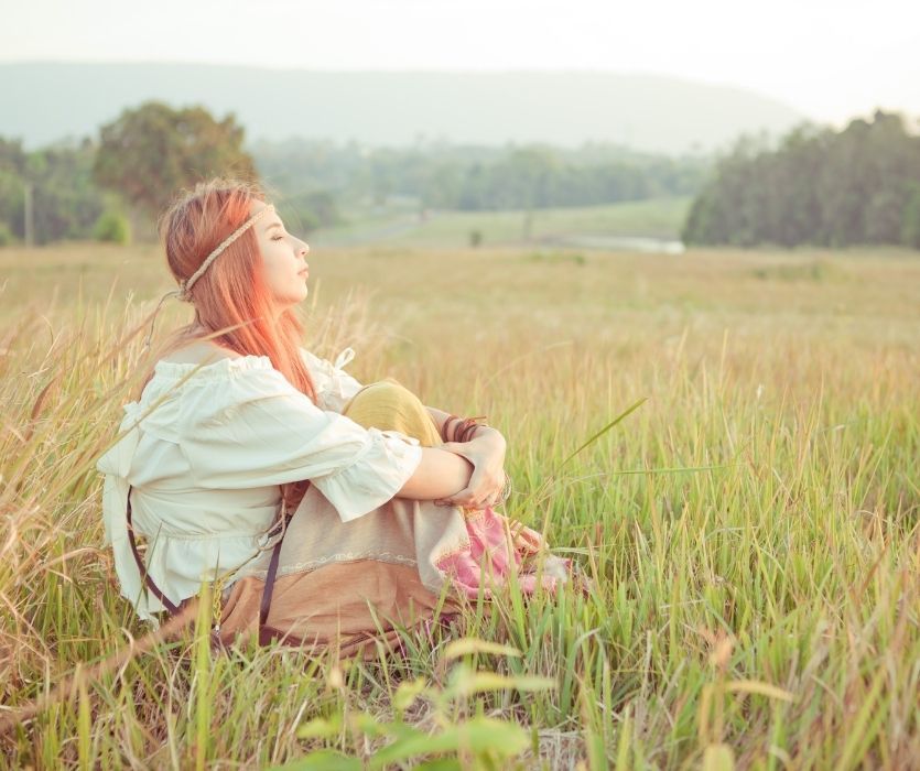 woman named lochia in a field