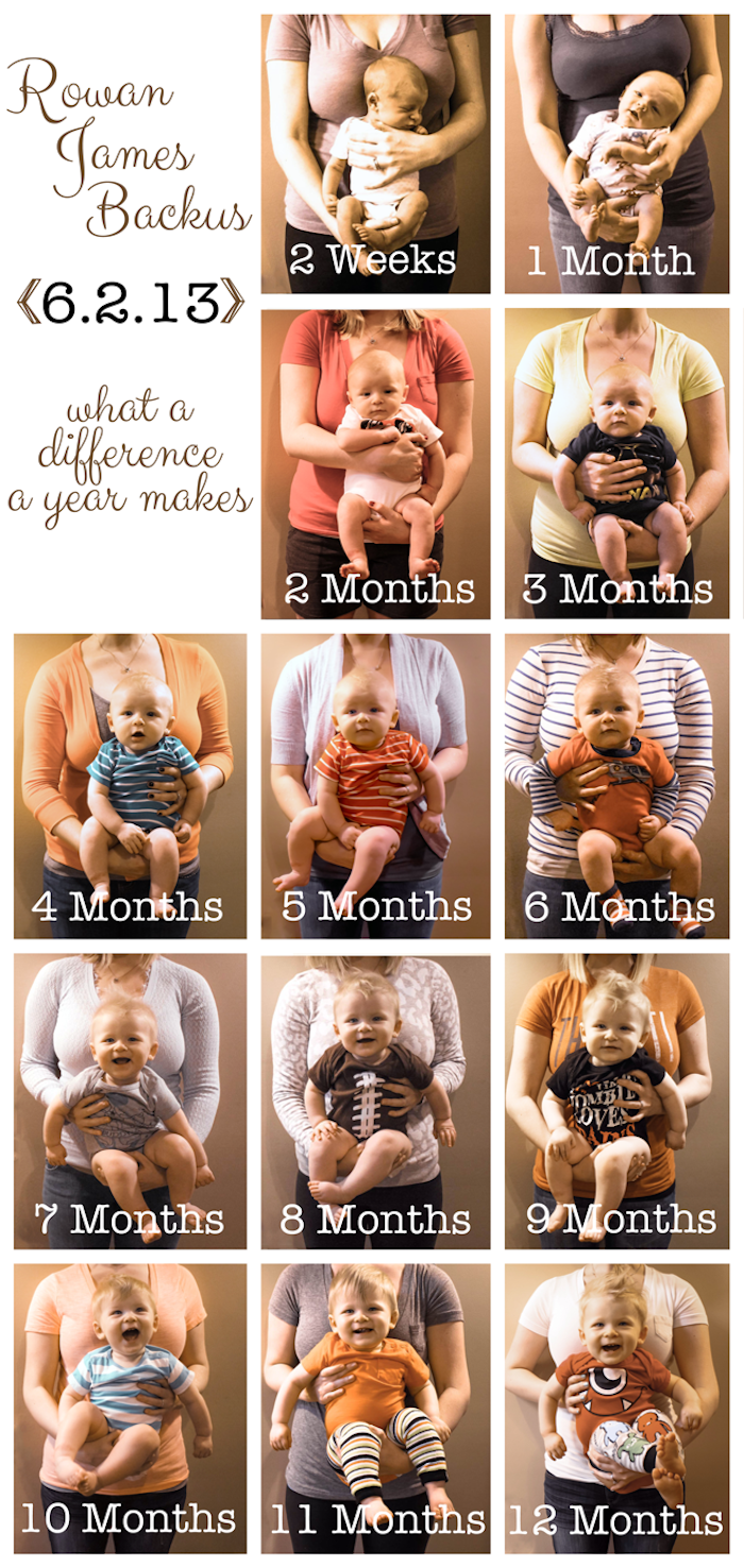 milestone images of baby with mom holding them
