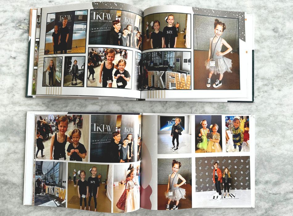 interior comparison of custom photo albums from shutterfly and mixbook
