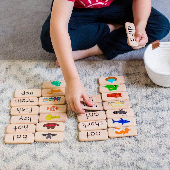 wood matching game from bannor toys